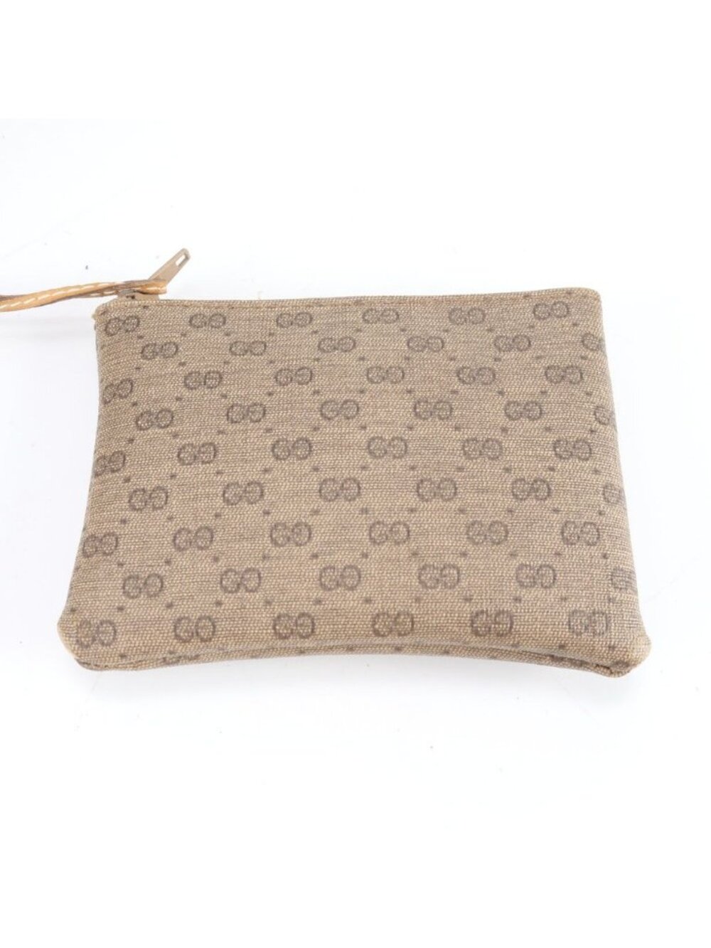 Gucci Vintage Micro GG Leather Tote Shoulder Hand Beige - Picture 12 of 13